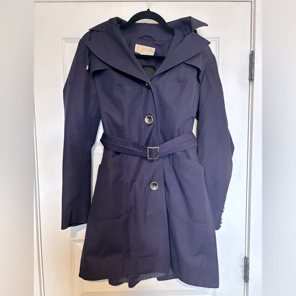 Michael Kors Double Breasted Trench Coat with Removable Wool Liner